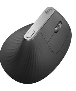 Logitech MX Vertical Advanced vertikalni ergonomski bežični optički miš, za dešnjake, USB, grafit (910-005448)