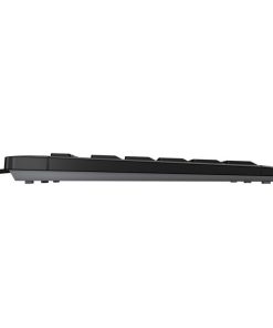 Cherry Stream tiha tipkovnica, USB, crna