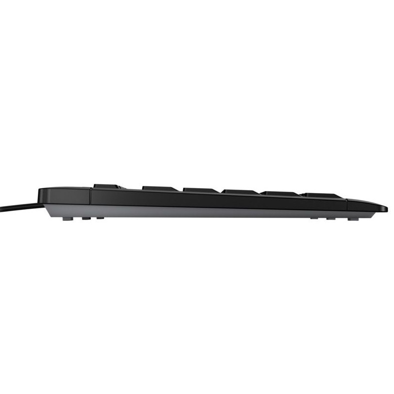 Cherry Stream tiha tipkovnica, USB, crna