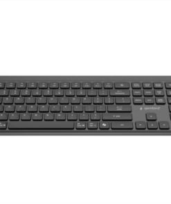 Gembird Dual-mode pro-business slim wireless keyboard, 2.4G BT, US layout