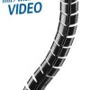 Transmedia Flexible Cable Management, Black