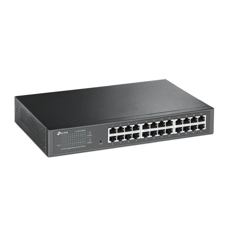 TP-Link 24-port Gigabit Easy Smart preklopnik (Switch), 24×10/100/1000M RJ45 ports, 1U 13"