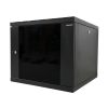 Canovate 12U 600x560x631 SINGLE zidni ormar s bočnim stranama koje se mogu otvoriti izvana, crni (WS3O-9-1265F)