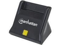 Manhattan Smart Card Reader, USB external, Black