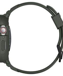 Spigen Rugged Armor Pro, zaštitna maska s remenom za Apple pametni sat, zelena - Apple Watch 8/7 (45mm)/SE 2022/6/SE/5/4 (44mm)