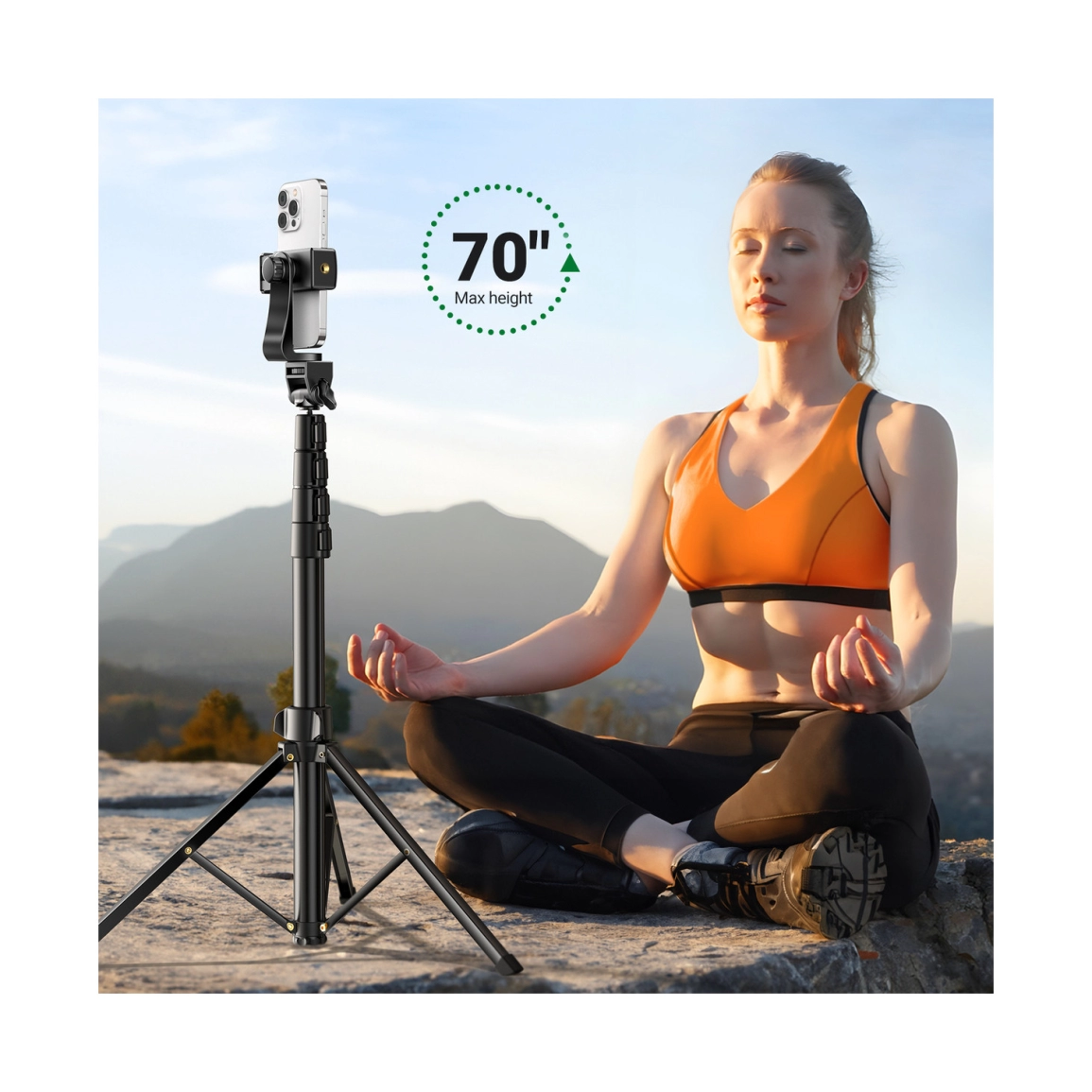 UGREEN Selfie stick 3u1 Tripod s bluetooth daljinskim do 7.2 incha, crni