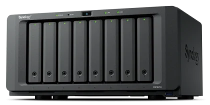 Synology DS1825+ DiskStation 8-bay NAS server, AMD Ryzen V1500B, 8GB RAM, RJ-45 2.5GbE, 2.5" SSD/3.5" HDD/M.2 podrška, Hot Swappable HDD, Wake on LAN/WAN, 3×USB 3.2, 2×USB-C