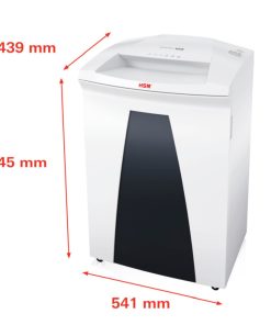 HSM securio B34 uništavač dokumenata + CD medija, trakasti + poprečni rez, 4.5×30mm, razina sigurnosti E-3/F-1/O-3/P-4/T-4, kapacitet 100l