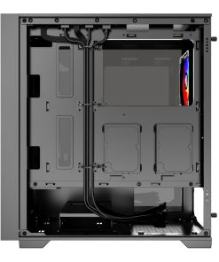 Bit Force VOLTRON ARGB-4 Gaming Midi Tower ATX kućište bez napajanja, crno
