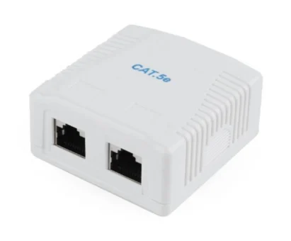 Gembird CAT5E FTP 2-port surface mount box