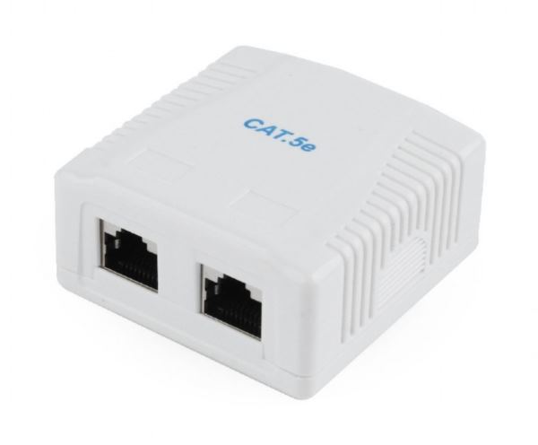 Gembird CAT5E FTP 2-port surface mount box