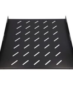 NaviaTec 19" Fixed shelf, 550mm, 1U, Black