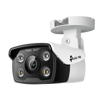 TP-Link VIGI C340 Full color kamera 2K 4MP, H.265+, 2.8mm leća, RJ45, PoE/12V DC, Night Vision, microSD, dvosmjerni audio, detekcija pokreta, vodootporna IP67, VIGI app
