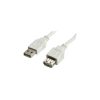 STANDARD USB2.0 kabel TIP A-A M/F, 3.0m, bež (produžni)