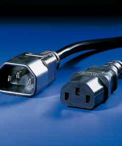 Roline VALUE naponski kabel PC-Monitor, IEC320 C14-C13 10A, M/F, 3.0m, crni
