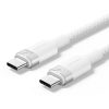 Vention USB 2.0 Type-C Male to Type-C Male 5A Cable 1M White Aluminum Alloy Type