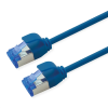 Roline S/FTP (PiMF) Data Center mrežni kabel, Cat.6A (Class EA), slim, LSOH, tangle free, 0.3m, plavi