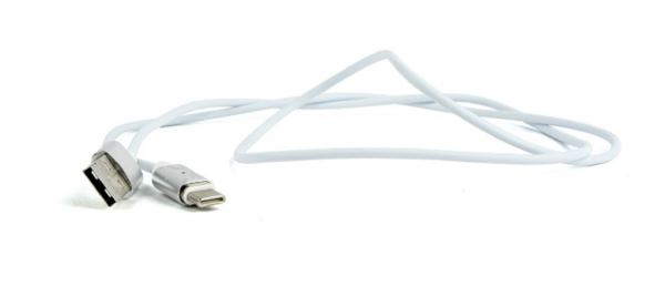 Gembird Magnetic USB Type-C cable, silver, 1 m
