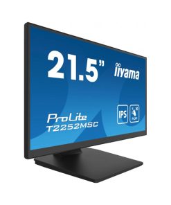 IIYAMA 22" T2252MSC-B2AG FHD (1920×1080) IPS, 16:9, 5ms, 250 cd/m2, 1000:1, 1xHDMI, 1xDP, 2xUSB-A, zvučnici, crni