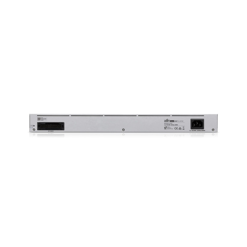 Ubiquiti UniFi Managed 48-port Gigabit PoE+ Switch, 40-port PoE+, 8-port PoE++, 4×10G SFP+, Touchscreen LCD, Rackmount, 600W (USW-PRO-48-POE-Gen2)