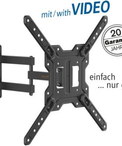 Transmedia Swivel premium TV wall mount, 23" - 65", Black
