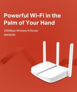 Mercusys MW305R bežični N usmjerivač (Router) 300Mbps (2.4GHz), 802.11n/g/b, 1×WAN, 3×LAN, 3×fiksna antena