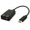 Roline VALUE adapter USB-C - 2×3.5mm audio, M/F, 0.13 m
