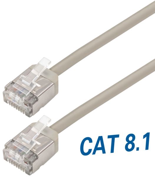 Transmedia Cat8.1 Thin flexible U FTP patch cable, 2m