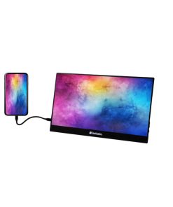 Verbatim PMT-15 prijenosni zaslon 15.6" Touchscreen FHD (1920×1080) IPS , 16:9, HDR, FreeSync, Low Blue Light, 1×HDMI/3×USB