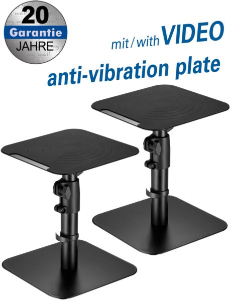 Transmedia 2 Desk Stands for Loudspeakers