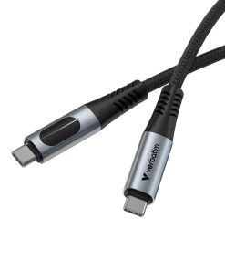 Verbatim Sync & Charge kabel USB-C na USB-C sa zalonom, USB4.0, M/M, 240W PD3.1, 40 Gbps, 4K/8K, crni, 1.2m