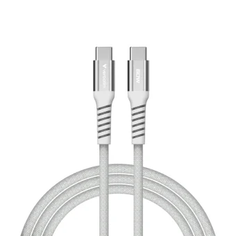 Verbatim Sync & Charge Magnetic kabel USB-C na USB-C, M/M, 60W PD3.0/QC3.0, sivi, 1.2m