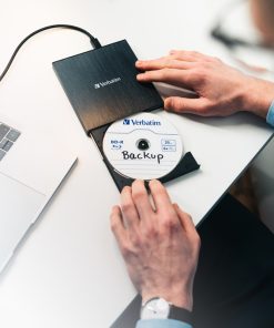 Verbatim Blu-Ray Slimline Ultra HD 4K vanjski snimač, M-Disc kompatibilan, USB3.2 (USB-C), crni