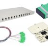 NFO Patch Panel 1U 19" Closed - Singlemode 12x SC APC Duplex Adapter Pigtail kazeta SET