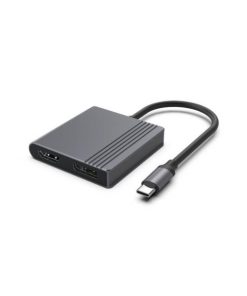 Gembird USB-C to HDMI DP adapter, 4K 60Hz, black