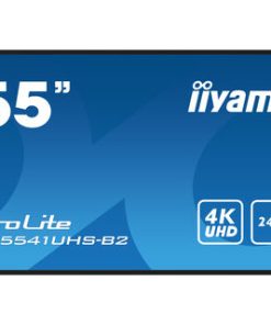 IIYAMA 55" LH5541UHS-B2 4K UHD (3840×2160) IPS Signage 24/7, 500 cd/m2, 1200:1, non Android, media play USB, LAN control