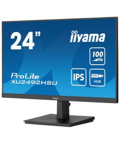 IIYAMA 24” XU2492HSU-B6 FHD (1920x1080) IPS, 100Hz, 16:9, 0.4ms, 250 cd/m2, 1300:1, HDMI/DP, 4×USB, zvučnici