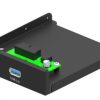 Gembird Internal 3.5'' front PC panel, USB 3.1 Type-A Type-C port, black