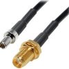 Transmedia Pigtail adapter TS9 plug to SMA socket