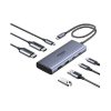 UGREEN 7-portni USB-C HUB na 2xUSB-A 3.2, 2xUSB-C 3.2, 1xUSB-C za napajanje, 2x HDMI 60 Hz, sivi