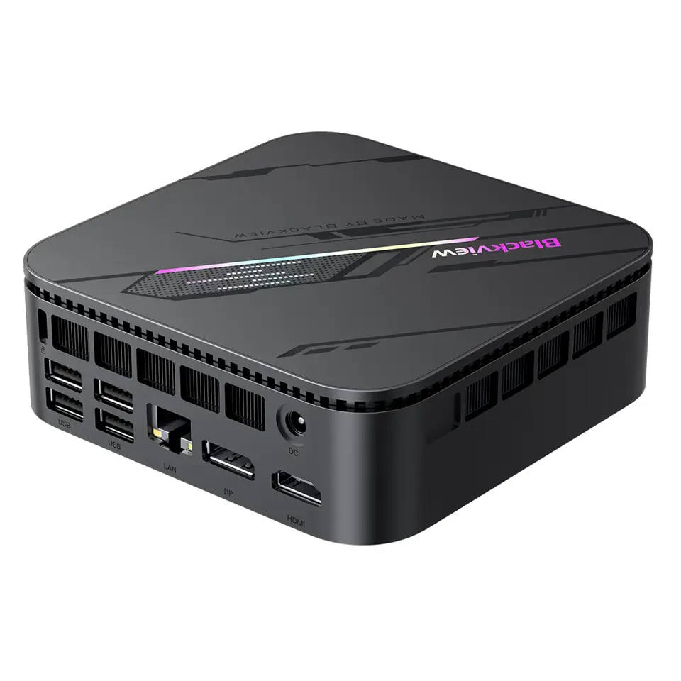 BLACKVIEW MP100 Pro Mini PC, Intel® Alder Lake i5-12450H, 16GB DDR4, 512GB SSD, Intel UHD Graphics (12. Gen), Wi-Fi, BT 5.2, DP/HDMI/RJ45, 6xUSB-A 3.1, USB-C, Win11Pro