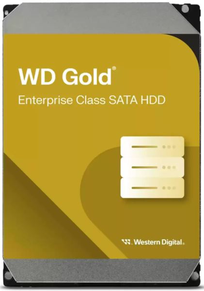 Western Digital 26 TB 3,5" HDD, Gold, 7200 RPM, 512MB