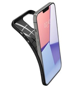 Spigen Liquid Air, zaštitna maska za telefon, mat crna - iPhone 15 Plus (ACS06650)