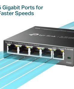 TP-Link 5-port Gigabit Easy Smart preklopnik (Switch), 5×10/100/1000M RJ45 ports, metalno kućište