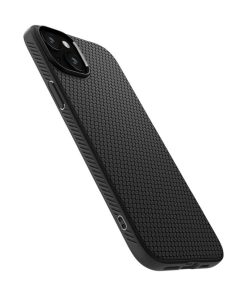 Spigen Liquid Air, zaštitna maska za telefon, mat crna - iPhone 15 (ACS06790)