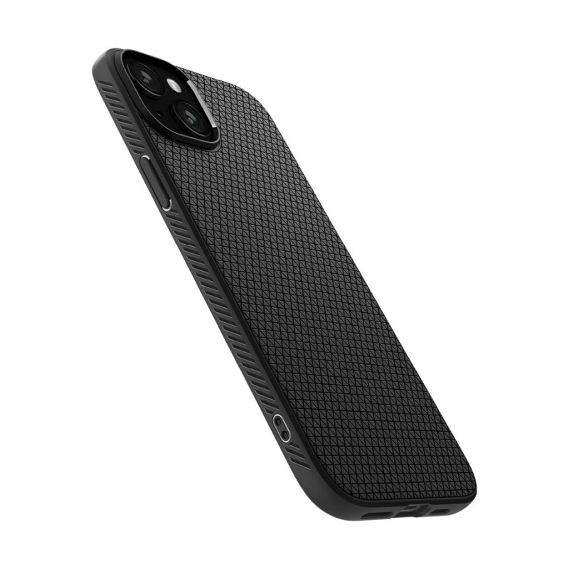 Spigen Liquid Air, zaštitna maska za telefon, mat crna - iPhone 15 (ACS06790)