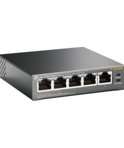TP-Link 5-port Gigabit PoE+ preklopnik (Switch) 5×10/100/1000M RJ45 ports, 1×PoE++ In, 4xPoE+ Out ports, metalno kućište