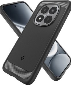 Spigen Rugged Armor, matte black - Xiaomi Redmi Note 15 Pro 5G