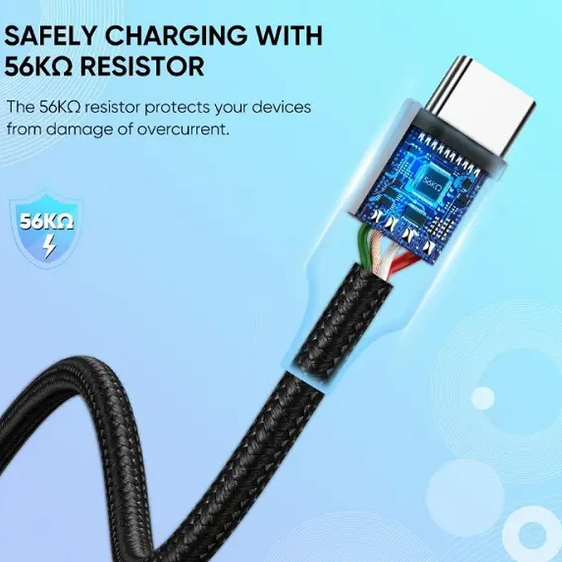 UGREEN USB-C (M) na USB-A (M) pleteni kabel MFi, 1.0m
