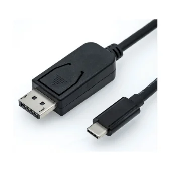 Roline USB-C - DisplayPort kabel, M/M, 2.0m, crni